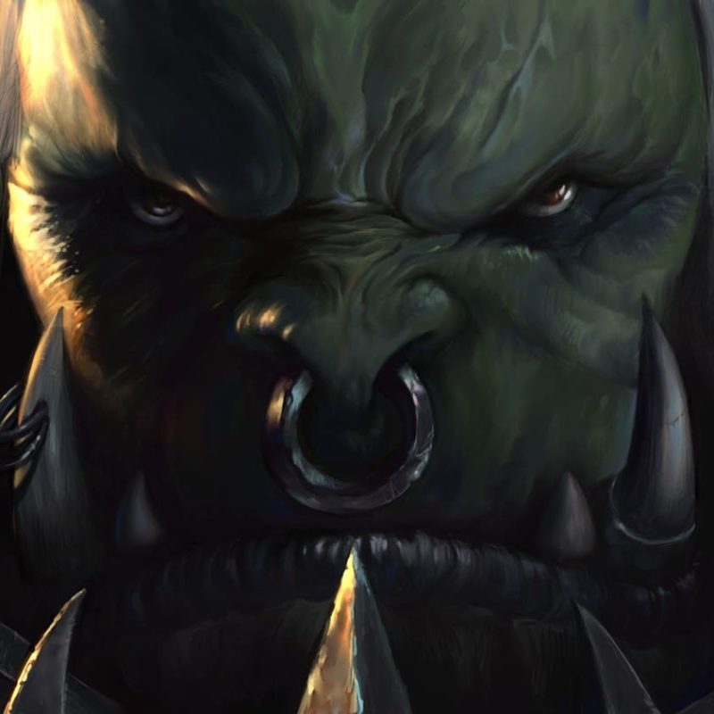 Suyi Tang Freak 2D concept artist old soldier never die orc portrait wow warcraft fanart