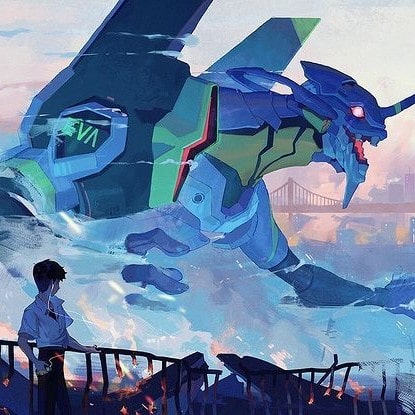 Airi Pan pix_bun concept designer and illustrator evangelion shinji eva mech